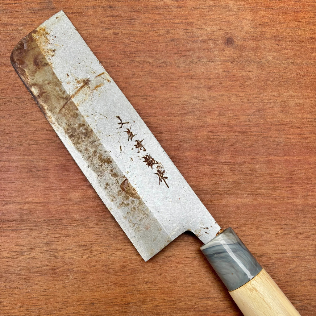 菜切包丁、研ぎ直し前
