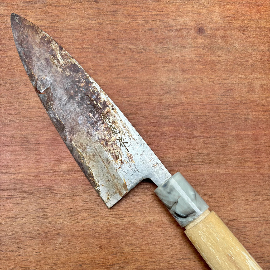 出刃包丁、研ぎ直し前